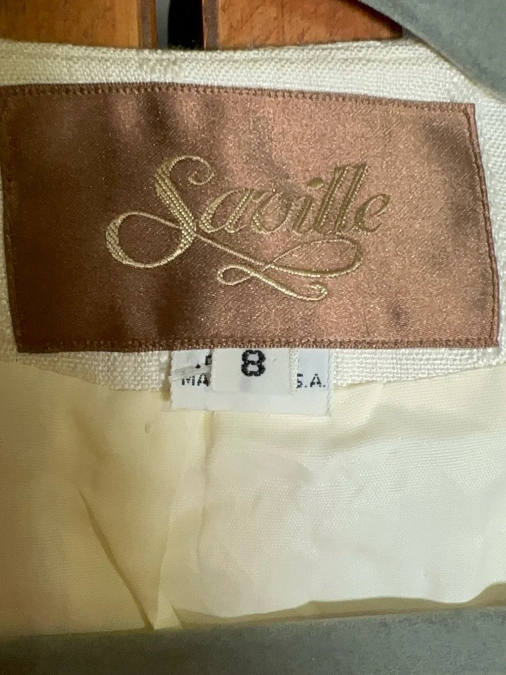 Classic Cream Women's Blazer and Skirt Set - Single-Button Tailored Jacket
